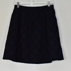 Anthropologie Tabitha 100% Cotton Navy blue Eyelet Skirt Size 4